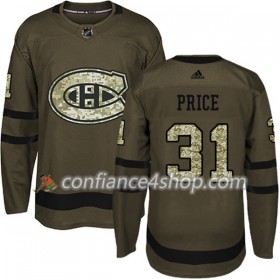Adidas Maillot de Hockey Montreal Canadiens Carey Price 31 2017-2018 Camo Vert Authentic - Homme